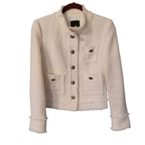Sand Copenhagen Lene ivory tweed blazer - 34/S.               M32